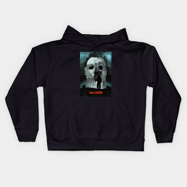 Classic Halloween Movie Kids Hoodie by tngrdeadly